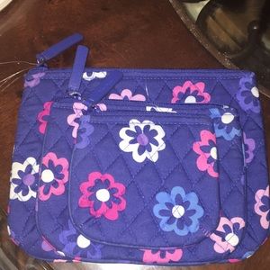 NWOT Vera Bradley 3 piece make up bags